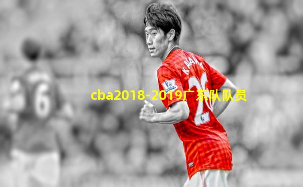 cba2018-2019广东队队员