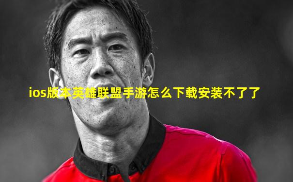 ios版本英雄联盟手游怎么下载安装不了了