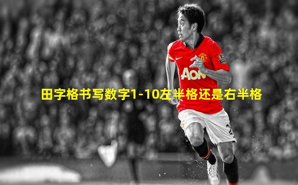田字格书写数字1-10左半格还是右半格